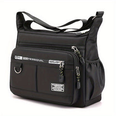 Men's Casual Nylon Crossbody Bag Large Capacity Sports Shoulder Bag