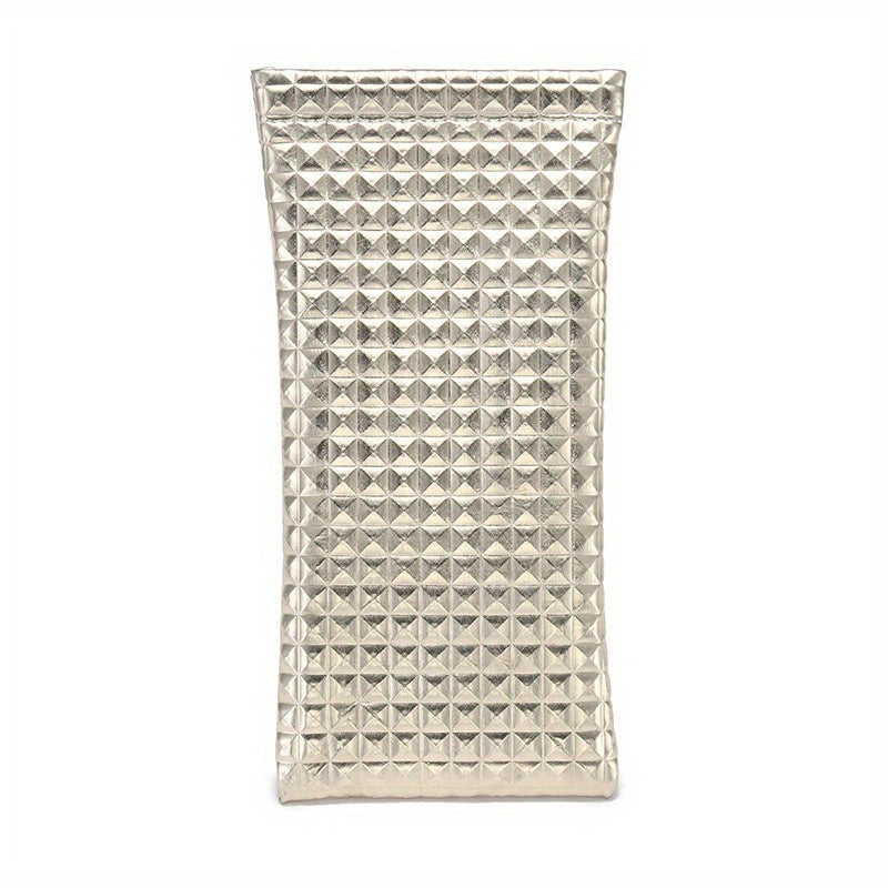 Solid Textured Glasses Bag PU Leather Sunglasses Storage Pouch