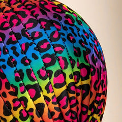 Colorful Leopard Print Turban Cap Head Wrap Women Headwear