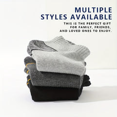 5 Pairs Men's Moisture Wicking Cushioned Socks For Running
