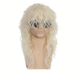 Men's 80s Rock Wig Punk Heavy Metal Mullet Wig