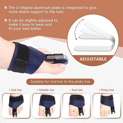 Adjustable Toe Fixing Strap with Aluminum Plate Support