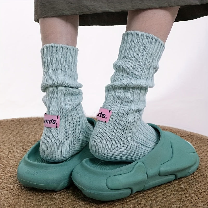 Men's Colorful Stockings Stacking Socks Crew Sock