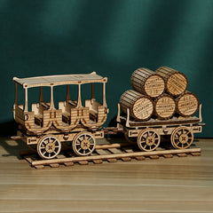 3D Wooden Puzzle Red Wine Transporter