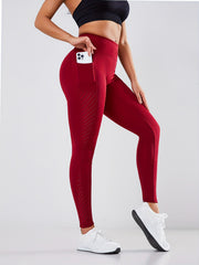 Mesh Stitching Sports Leggings High Stretch Hip Lifting