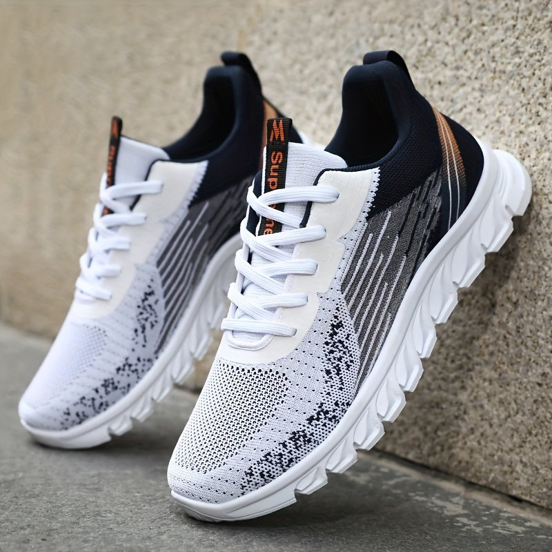 Men's Lace up Running Shoes Breathable Sneakers