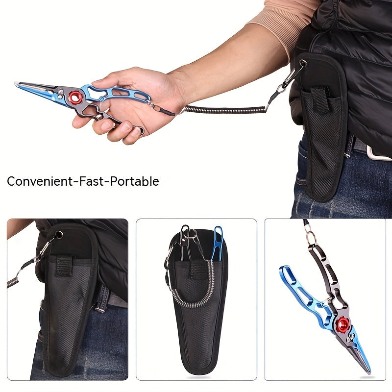 Outdoor Fishing Pliers With Lock Rust-proof Fishing Line Cutter