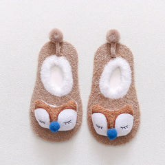 Baby Girls Cartoon Animal Plush Ankle Socks