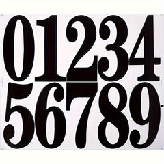 4 Sheets Large Waterproof Number Stickers Number Labels