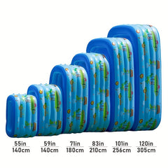 4-Floor Inflatable Pool with Dolphin Sprinkler