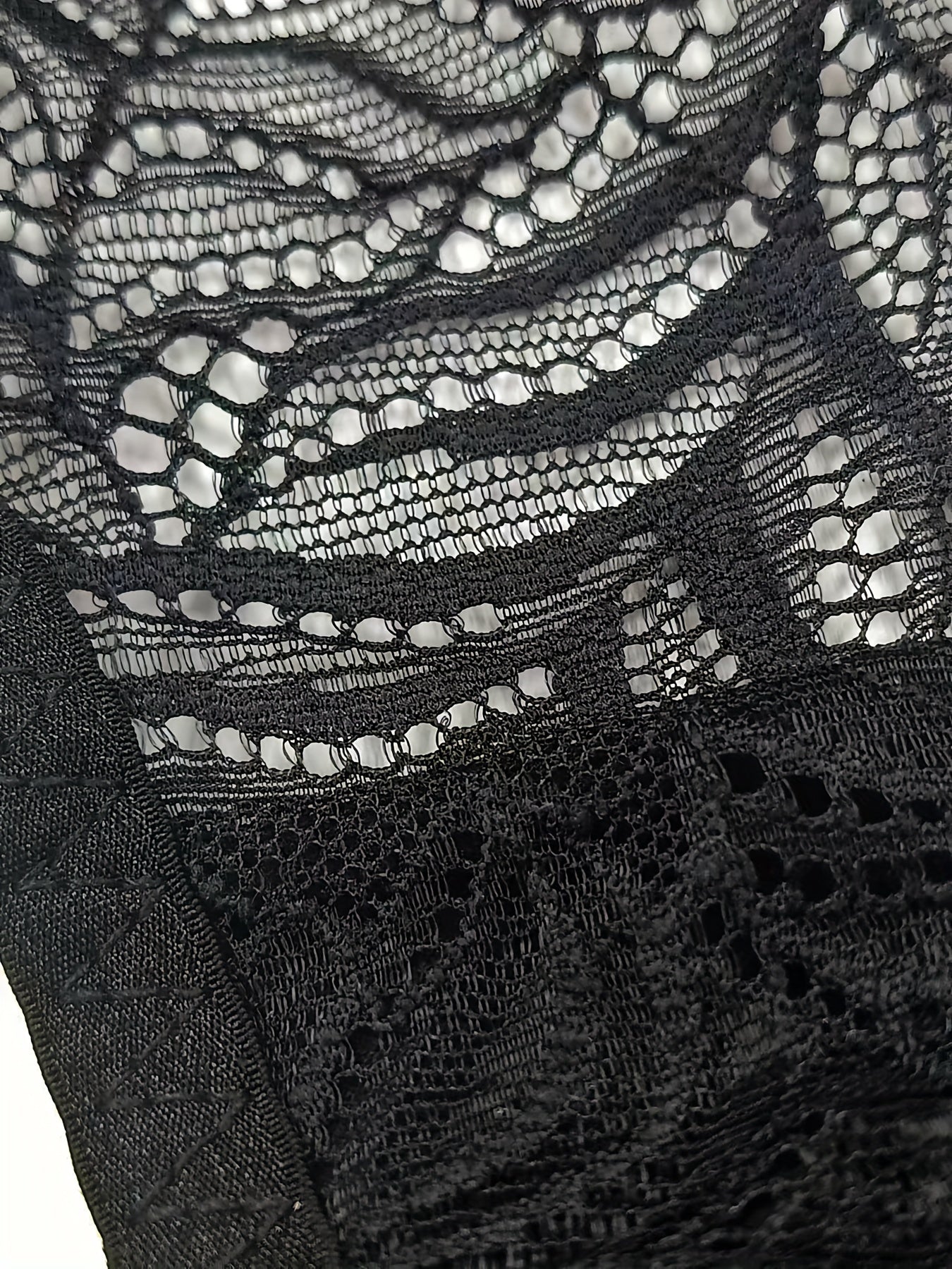 Floral Lace Mesh Thongs Butterfly Shape Ring Linked Intimates Panties