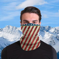 Vintage Line Bandana Outdoor Sports Scarf UV Protection Face Mask