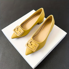 Women's Slip On Chunky Heel Shoes Soft Sole