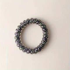 Telephone Wire Floral Hair Tie Elastic Rubber Band Head Rope