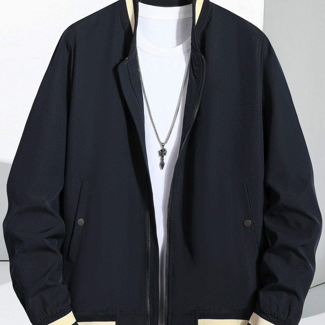 Autumn Winter Baseball Collar Casual Jacket Coat