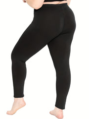 Solid High Rise Fitness Leggings