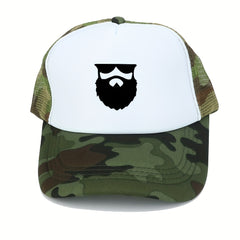Breathable Mesh Cap Beard Men's Baseball Cap Outdoor Casual Sports Hat
