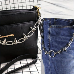 Punk Metal Style Shoe Charms Chains DIY Shoe Decoration