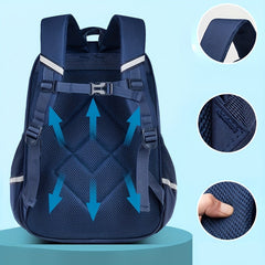 Large Capacity Backpack with Reflective Strip Spine Protection
