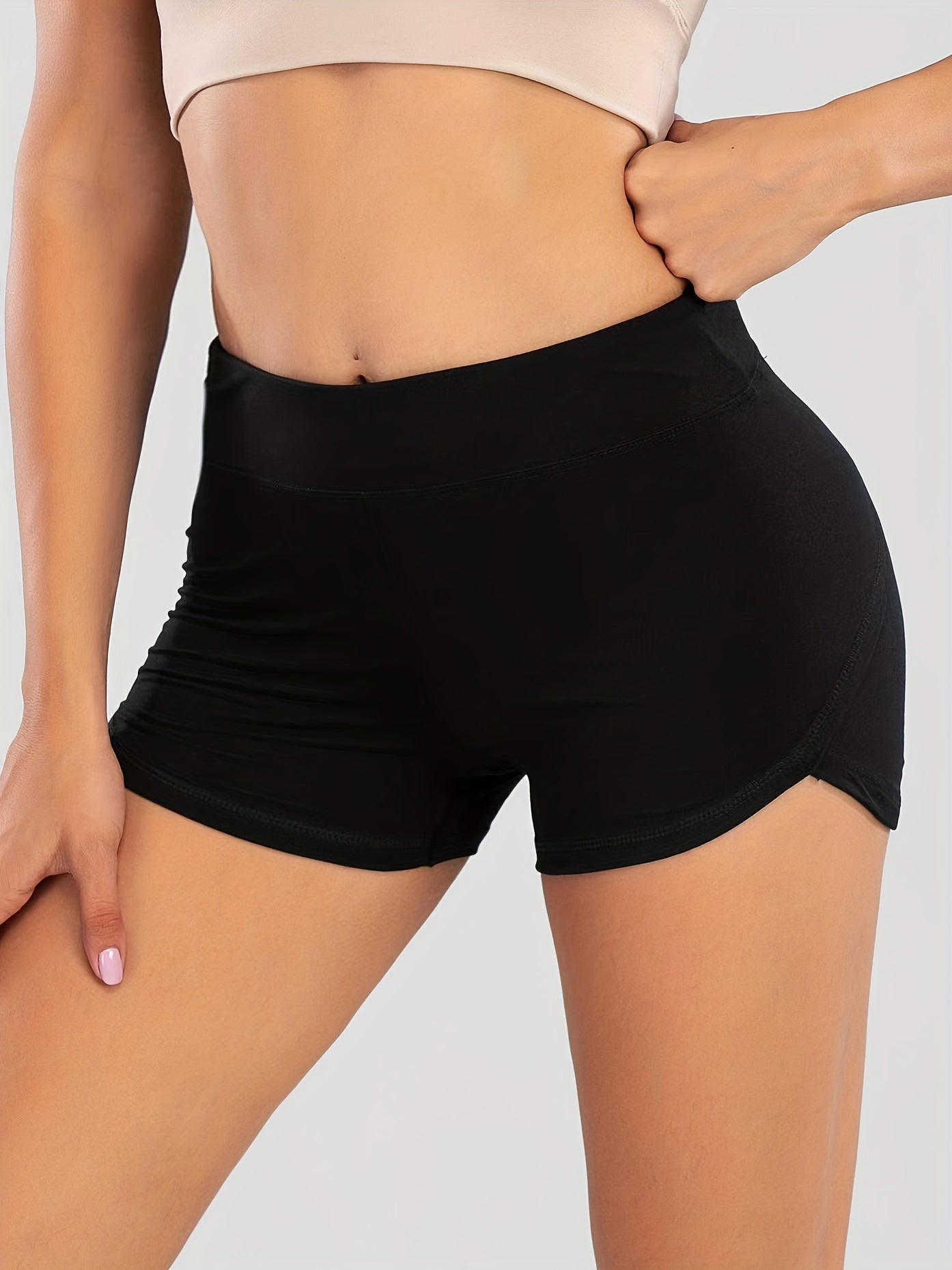High Waist Yoga Shorts Fitness Running Hip Lifting Sports Shorts