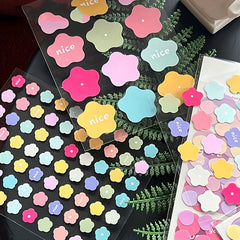 Dots Collage Love Slitting Hand Account DIY Tool Sticker Package Ins