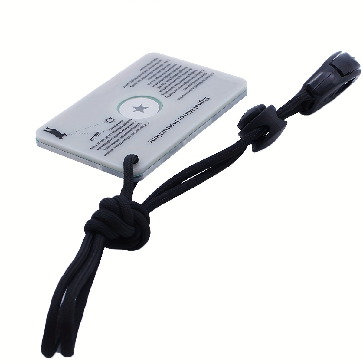 SOS Luminous Signal Mirror for Outdoor Emergency Adventure