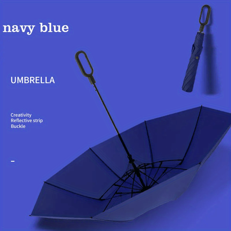 Windproof Automatic Golf Umbrella Dual-Use Rain or Shine 8 Ribs