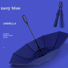 Windproof Automatic Golf Umbrella Dual-Use Rain or Shine 8 Ribs