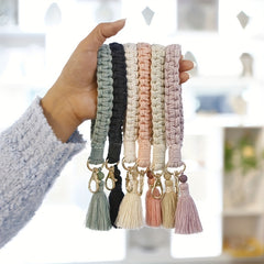 Bohemian Tassel Wrist Strap Keychain, Pastoral Style Key Accessories