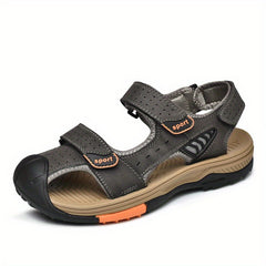 Men's Hollow Out Platform Sandals Outdoor Closed Toe Anti skid Sandals