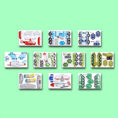 50pcs 3D Dinosaur Puzzle DIY Educational Toys for Parties & Graduations