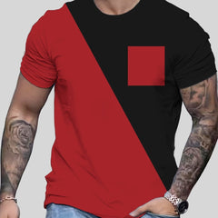 Men's Block Pocket T shirt For Summer