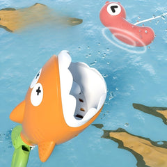 Magic Fishing Game Swimming Fish Shower Curtain Bathroom Toy Set