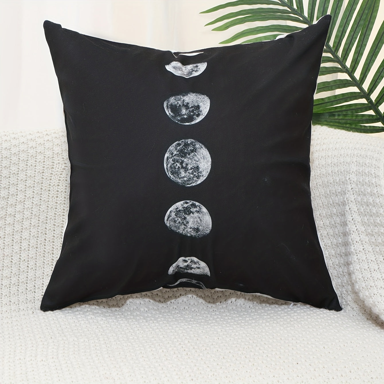 Planet Print Short Plush Throw Pillowcase Home Decor