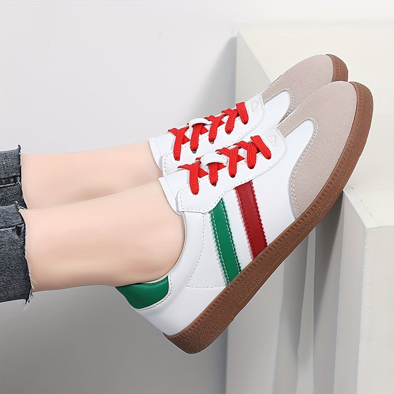 Women's Lightweight Lace-up Outdoor Flats Soft Sole Shoes