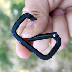 Durable Aluminum Alloy Backpack Hanging Buckle For Outdoor Camping