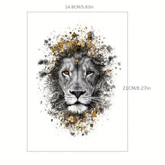 Lion Pattern Waterproof Temporary Tattoo Sticker