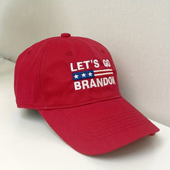 Red Baseball Cap Unisex Adjustable Dad Hat Patriotic Independence Golf Sun Hat