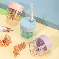 2pcs Single Hole Pencil Sharpener Student Pencil Sharpener
