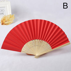 1pc Folding Fan Handheld Fans Chinese Paper Classical Hanfu Fan