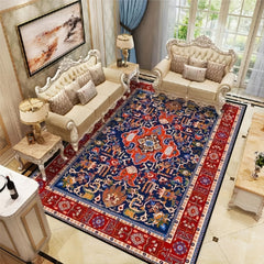Vintage Boho Area Rug Stain Resistant Non Shedding Floral Mat