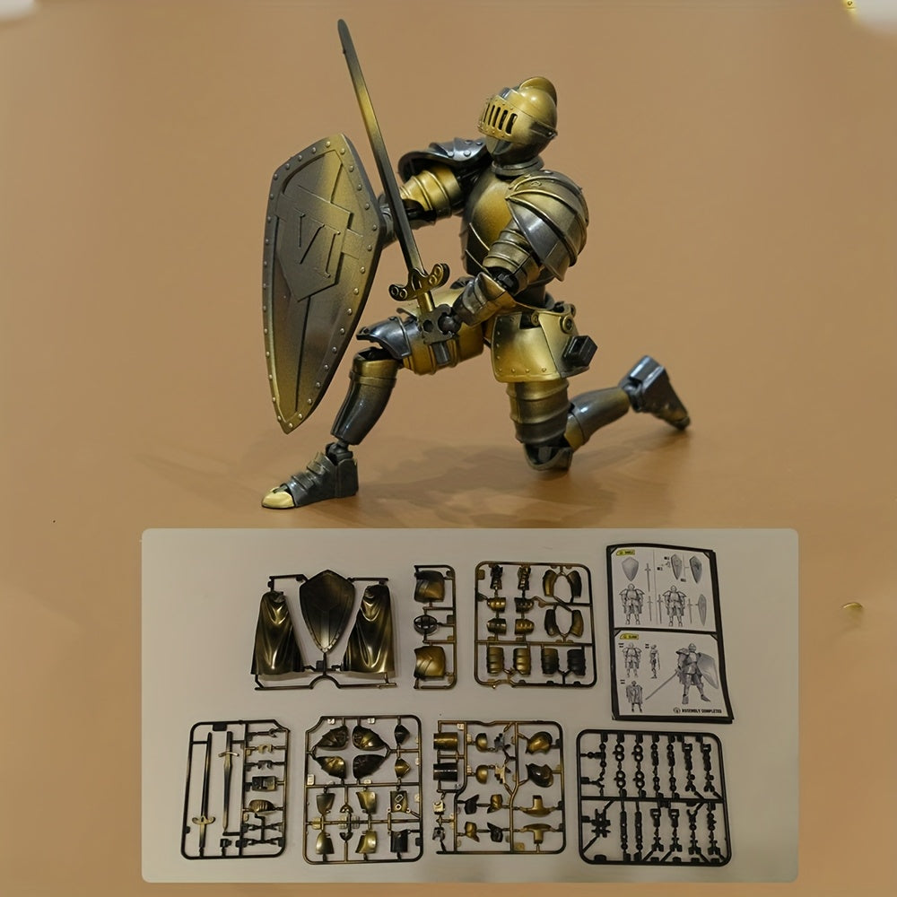 Movable Medieval Knight Figure w/ Weapon Accessories Shield & Helmet 4 Colors