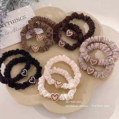 5 Pcs Love Hair Ties Elastic Band Headwear Mix