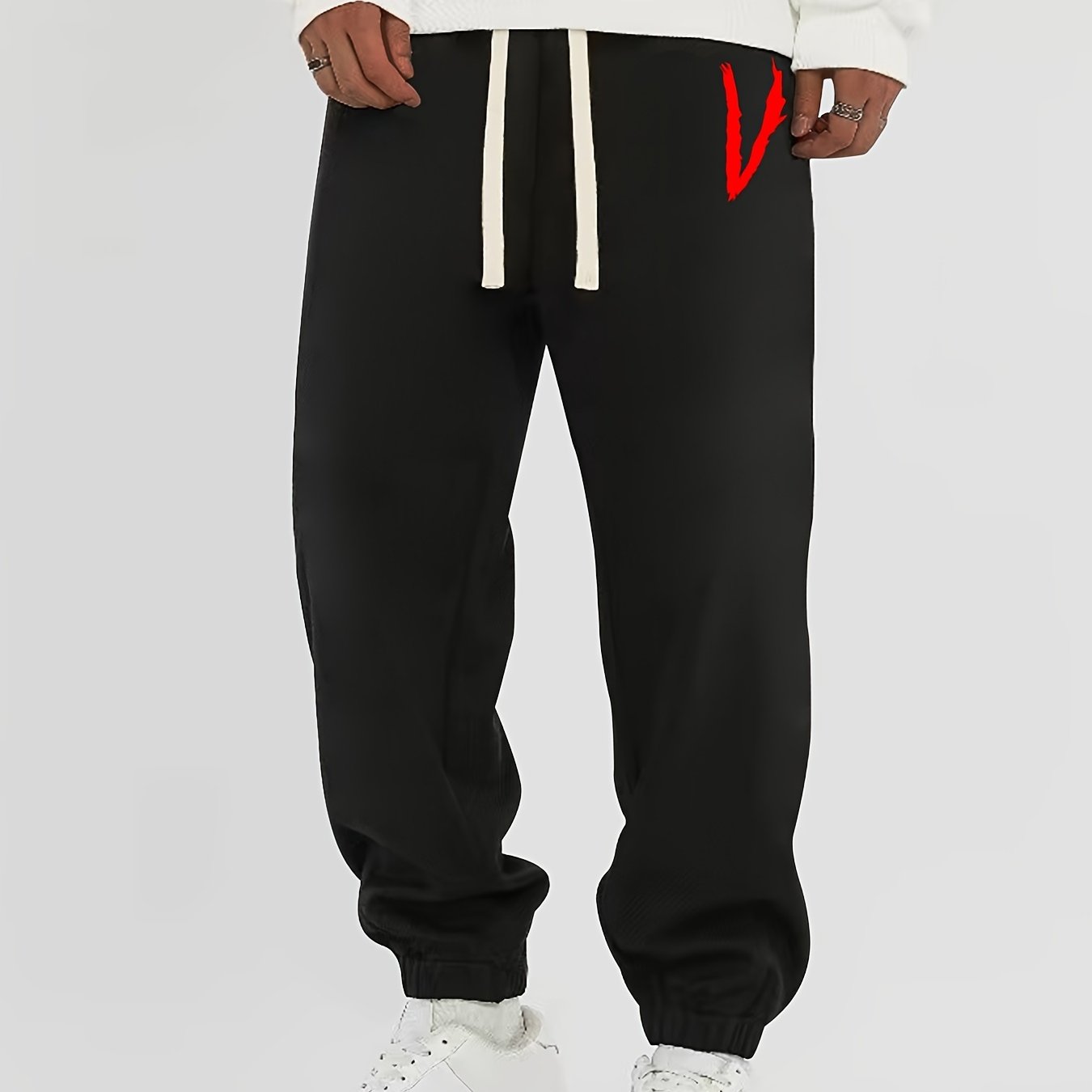 Graphic Print Men's Street Style Loose Fit Sweatpants