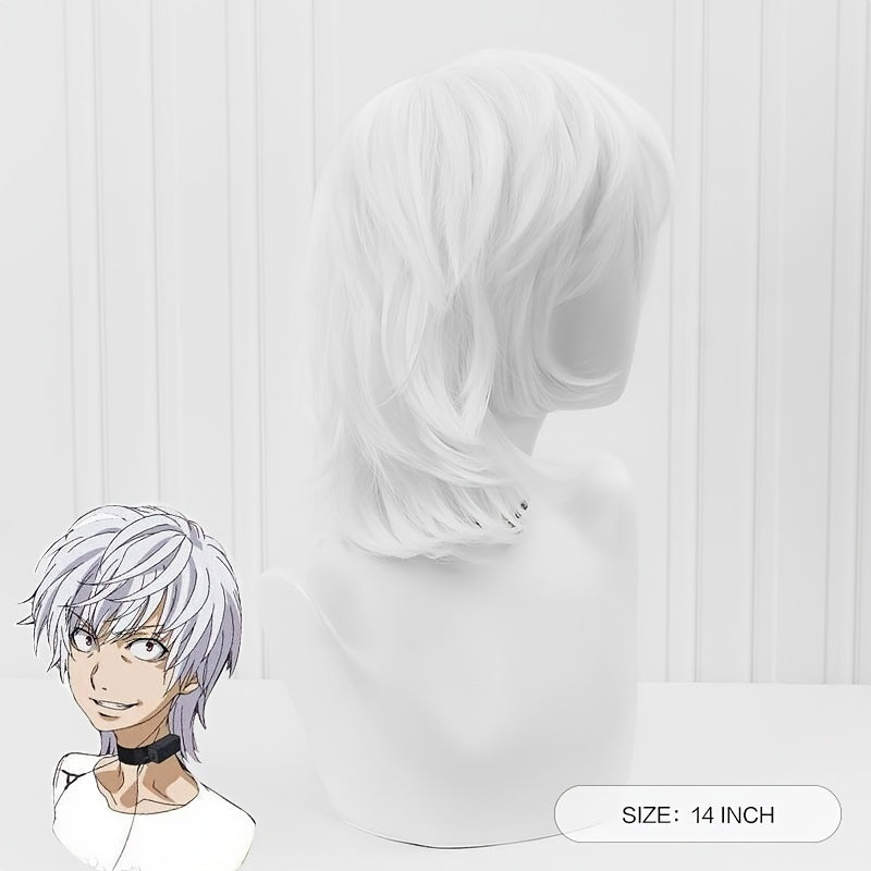 Gray Short Straight Anime Wig