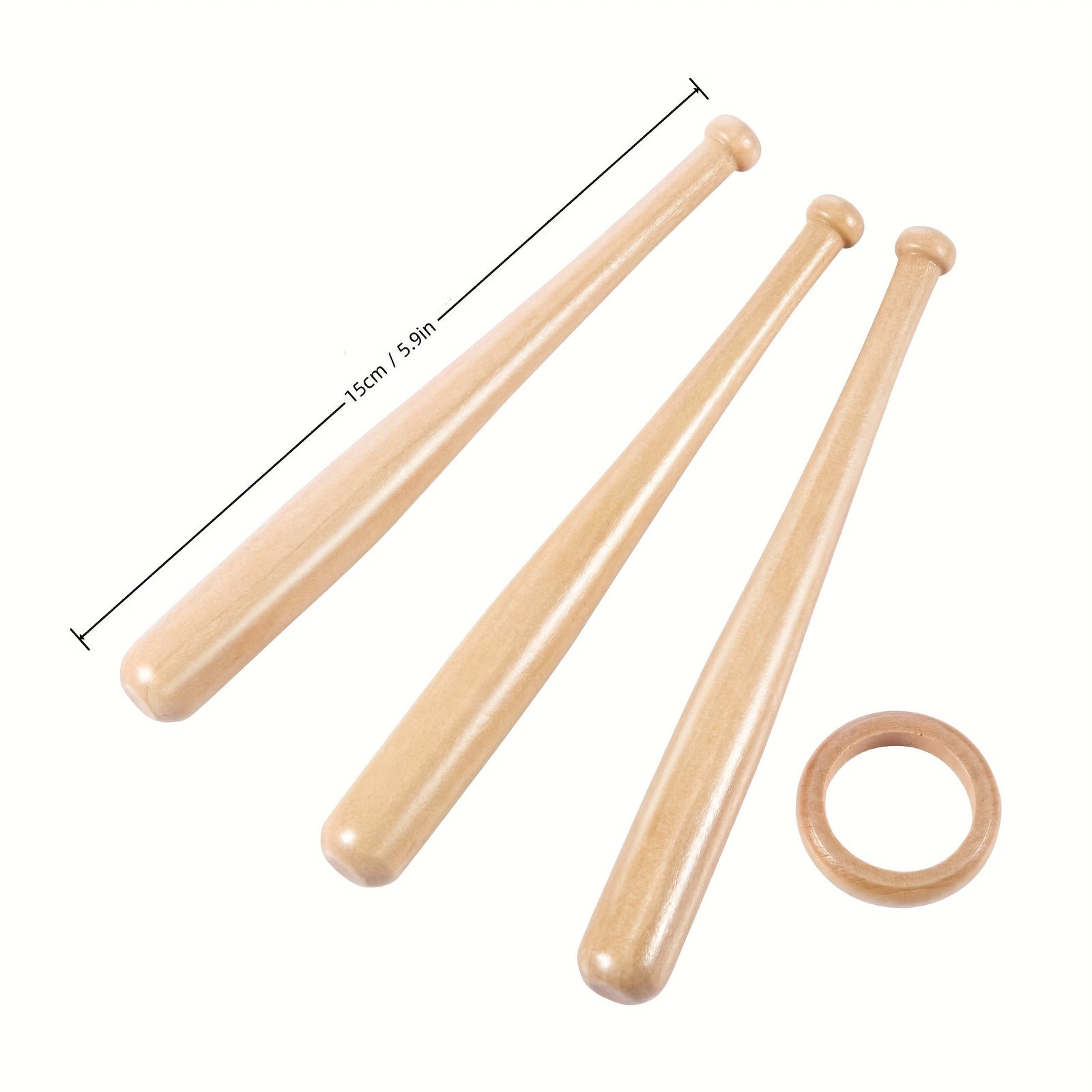 Wooden Baseball Bat Display Stand Holds 1 Baseball