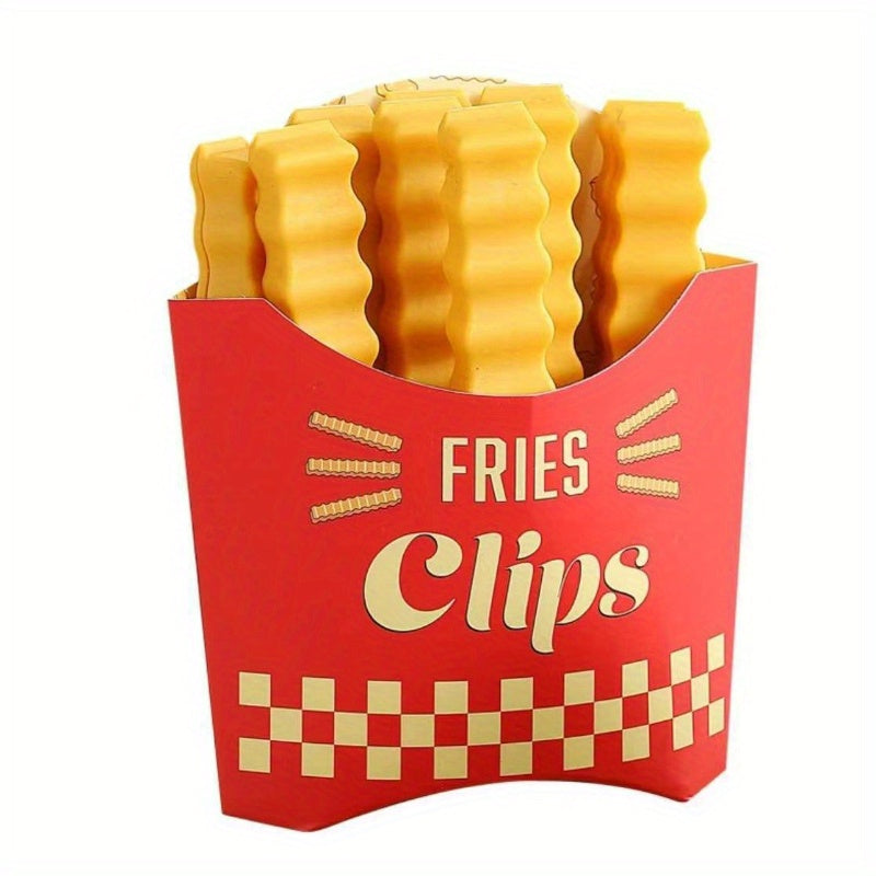 12pcs French Fries Sealing Clip Milk Powder Snack Clip Household Sealing Strip