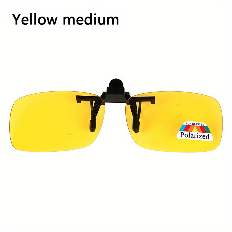 Men's Polarized Clip on Night Vision Driving Sunglasses