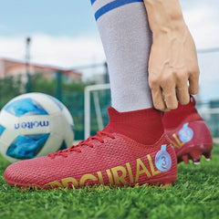 Men's Non Slip Soccer Shoes Outdoor Football Shoes Lightweight Breathable