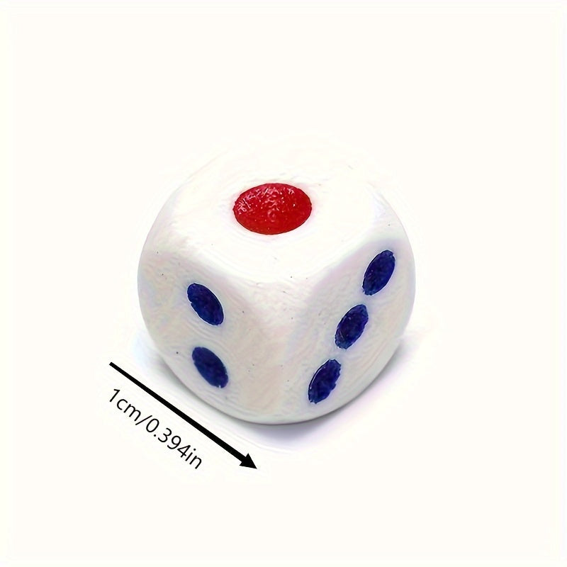 10pcs 10mm D6 Dice Square Opaque Portable Table Games Tool